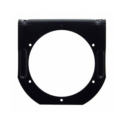 United Pacific - 4" Black Light Bracket With Flange (1 Cutout)