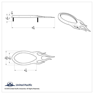 United Pacific - Chrome "Inferno" Light Bezel