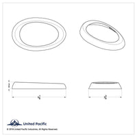 United Pacific - Freightliner Sleeper Light Bezel (Wide Flange)