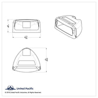 Turn Signal Cover With Double Side Windows & Visor For 1987-2007 Peterbilt 379/378/357