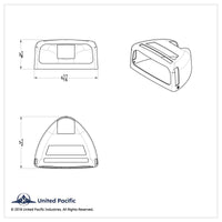 Turn Signal Cover With Double Side Windows For 1987-2007 Peterbilt 379/378/357