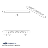 United Pacific - 17" LED Light Bar Bezel Only