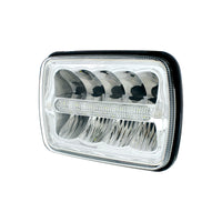 ULTRALIT - 9 High Power LED 4"x 6" or 5"x 7`" Rectangular Light With White Position Light Bar