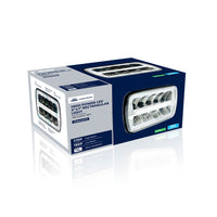 ULTRALIT - 9 High Power LED 4"x 6" or 5"x 7`" Rectangular Light With White Position Light Bar