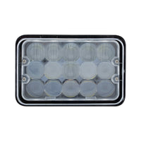ULTRALIT - 9 High Power LED 4"x 6" or 5"x 7`" Rectangular Light With White Position Light Bar