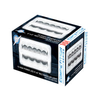 ULTRALIT - 9 High Power LED 4"x 6" or 5"x 7`" Rectangular Light With White Position Light Bar