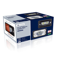 ULTRALIT - Heated 4" X 6" LED Headlight With Glass Lens & Aluminum Housing - High or Low Beam (Chrome or Black)