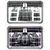 ULTRALIT - Heated 4" X 6" LED Headlight With Polycarbonate Lens & Housing (Low or High Beam)