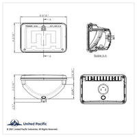 ULTRALIT - Heated 4" X 6" LED Headlight With Polycarbonate Lens & Housing (Low or High Beam)