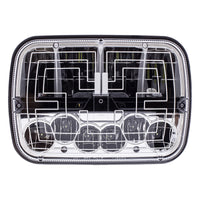 United Pacific - ULTRALIT - Heated 5" X 7" LED Headlight With Polycarbonate Lens & Housing
