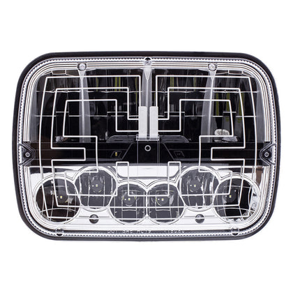 United Pacific - ULTRALIT - Heated 5" X 7" LED Headlight With Polycarbonate Lens & Housing