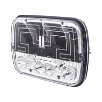 United Pacific - ULTRALIT - Heated 5" X 7" LED Headlight With Polycarbonate Lens & Housing