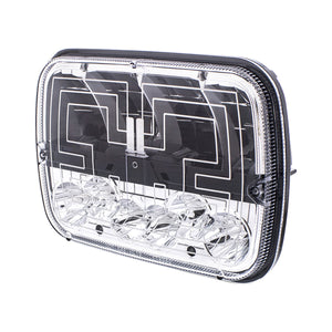 United Pacific - ULTRALIT - Heated 5" X 7" LED Headlight With Polycarbonate Lens & Housing