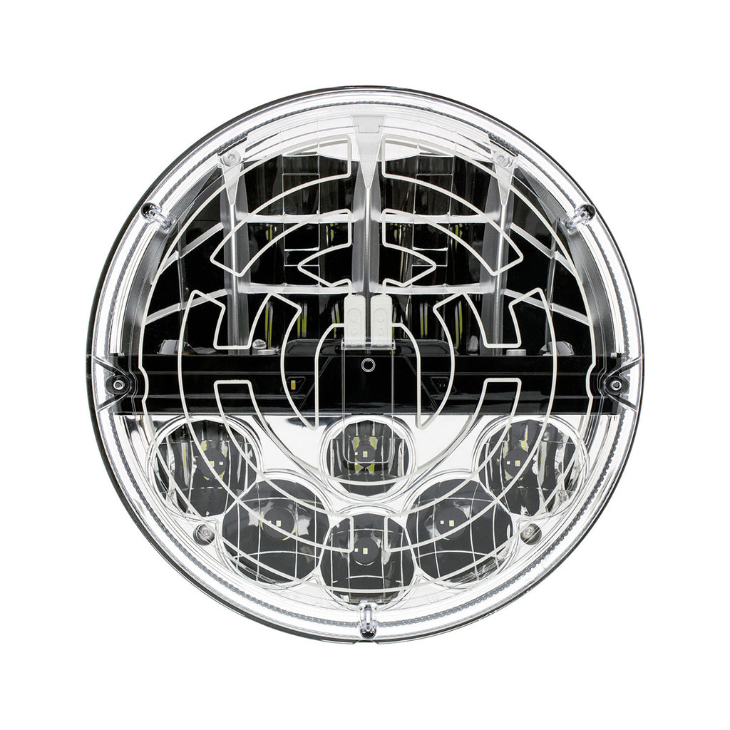 United Pacific - ULTRALIT - Heated 7" LED Headlight With Polycarbonate Lens & Housing