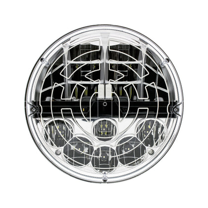 United Pacific - ULTRALIT - Heated 7" LED Headlight With Polycarbonate Lens & Housing