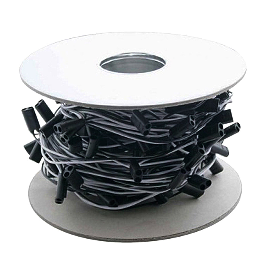 United Pacific -150 Count 2-Prong Female Bullet Plugs 16G Wire Harness Roll - 75' W/6" Lead Between Plugs