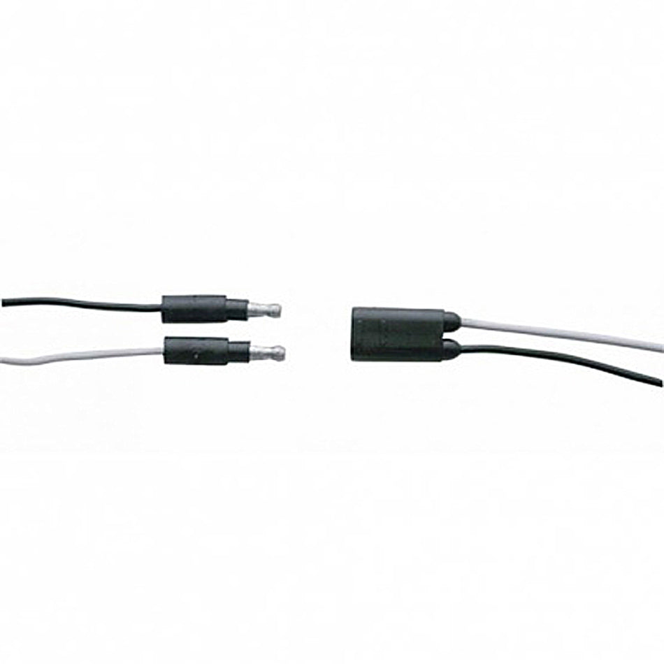 United Pacific -150 Count 2-Prong Female Bullet Plugs 16G Wire Harness Roll - 75' W/6" Lead Between Plugs