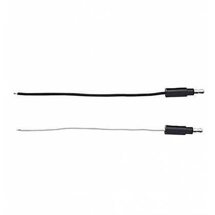 United Pacific - 6" Single Lead Wire With .180 Bullet Termination & Stripped End (Black or White))