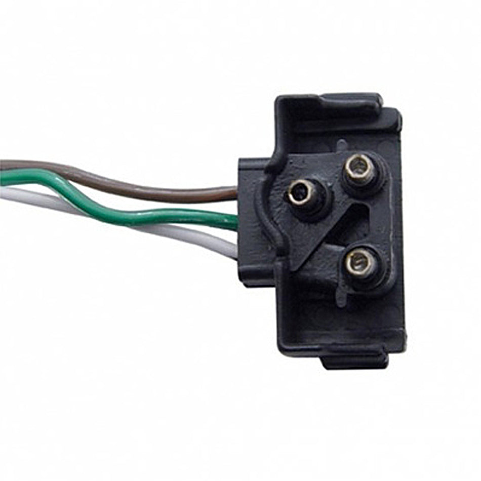 United Pacific - 3 Prong Right Angle Plug Wiring Harness With 3 Plugs - 12" Lead