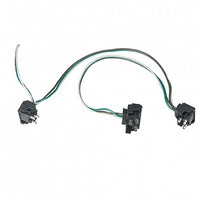 United Pacific - 3 Prong Right Angle Plug Wiring Harness With 3 Plugs - 12" Lead