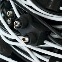 100 Count 2-Prong Male Bullet Plugs 16G Wire Harness Roll - 100' w/ 12" Lead Between Plugs (Sold by the Plug or the Roll)