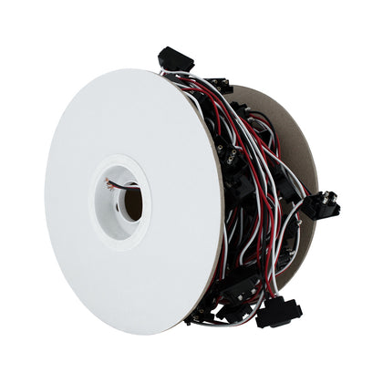 100 Count 3-Prong Male Right Angle Bullet Plugs Wire Harness Roll w/ 12" Lead Between Plugs