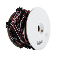 100 Count 3-Prong Male Right Angle Bullet Plugs Wire Harness Roll w/ 12" Lead Between Plugs