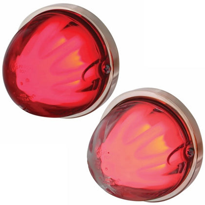 9 LED Dual Function GloLight Watermelon Flush Mount Kit - Red LED (Red or Clear Lens)