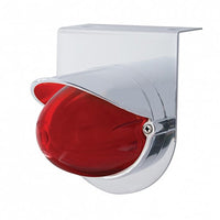 Stainless Light Bracket With 9 LED Dual Function Watermelon GloLight & Visor - Red LEDs (Red or Clear Lens)
