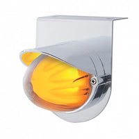 Stainless Light Bracket With 9 LED Dual Function Watermelon GloLight & Visor - Amber LEDs (Amber or Clear Lens)