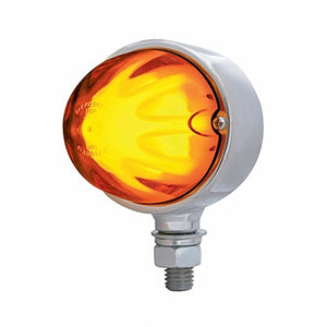 United Pacific - 9 LED Dual Function GloLight Single Face Light - Amber LEDs (Amber or Clear Lens)