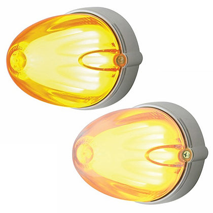 9 LED Dual Function GloLight Watermelon Grakon 1000 Flush Mount Kit - Amber LEDs (Amber or Clear Lens)