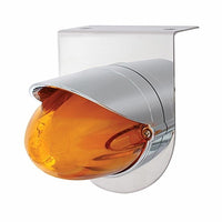 Stainless Steel Bracket w/ 9 LED Dual Function GloLight Watermelon Grakon 1000 Light & Visor - Amber LEDs (Amber or Clear Lens)