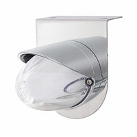 Stainless Steel Bracket w/ 9 LED Dual Function GloLight Watermelon Grakon 1000 Light & Visor - Amber LEDs (Amber or Clear Lens)