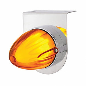 Stainless Steel Bracket With 9 LED Dual Function Watermelon GloLight - Amber LEDs (Amber or Clear Lens)