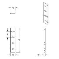 Stainless Steel Front Air Cleaner Bracket With 8 X 9 Amber LED Dual Function Watermelon GloLight for Peterbilt - Amber LEDs (Amber or Clear Lens)