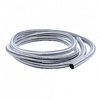 United Pacific - 72" Long Chrome Wire Loom (1/4", 3/8", 1/2", 5/8", 3/4" Diameters)