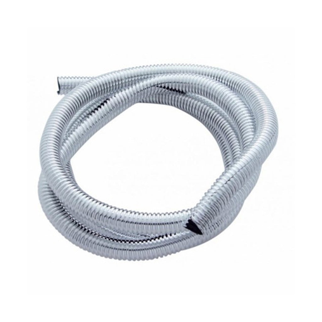 United Pacific - 100' Chrome Wire Loom Roll - 1/4" or 1/2" Diameter