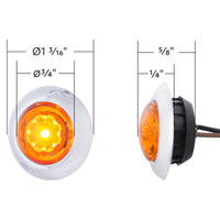 LED Dual Function ArcBlast 3/4" Mini Clearance/Marker Light - Amber LED (Amber or Clear Lens)