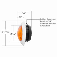 LED Single Function ArcBlast 3/4" Mini Clearance/Marker Light - Amber LED (Amber or Clear Lens)