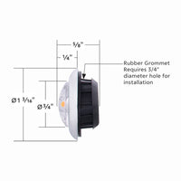 LED Single Function ArcBlast 3/4" Mini Clearance/Marker Light - Amber LED (Amber or Clear Lens)