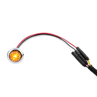 4 LED Dual Function 3/4" Mini Watermelon Clearance/Marker Light - Amber LED (Amber Lens)