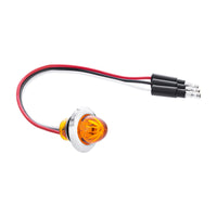 4 LED Dual Function 3/4" Mini Watermelon Clearance/Marker Light - Amber LED (Amber Lens)