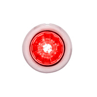 4 LED Dual Function 3/4" Mini Watermelon Clearance/Marker Light - Red LEDs (Red Lens)