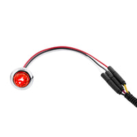 4 LED Dual Function 3/4" Mini Watermelon Clearance/Marker Light - Red LEDs (Red Lens)
