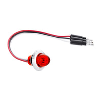 4 LED Dual Function 3/4" Mini Watermelon Clearance/Marker Light - Red LEDs (Red Lens)