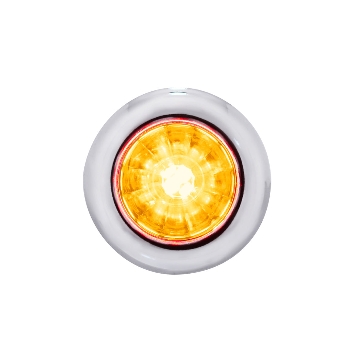 4 LED Dual Function 3/4" Mini Watermelon Clearance/Marker Light - Amber, Red, Blue or White LEDs (Clear Lens) - Berube's Truck Accessories