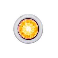 4 LED Dual Function 3/4" Mini Watermelon Clearance/Marker Light - Amber, Red, Blue or White LEDs (Clear Lens)