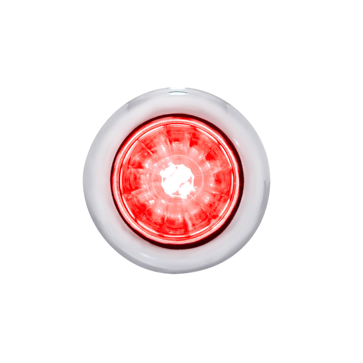 4 LED Dual Function 3/4" Mini Watermelon Clearance/Marker Light - Amber, Red, Blue or White LEDs (Clear Lens) - Berube's Truck Accessories