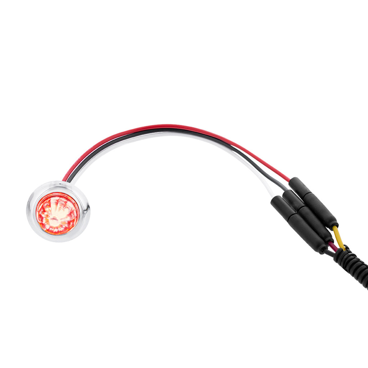 4 LED Dual Function 3/4" Mini Watermelon Clearance/Marker Light - Amber, Red, Blue or White LEDs (Clear Lens) - Berube's Truck Accessories